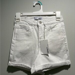Velvet White Hi-Rise Jean Shorts